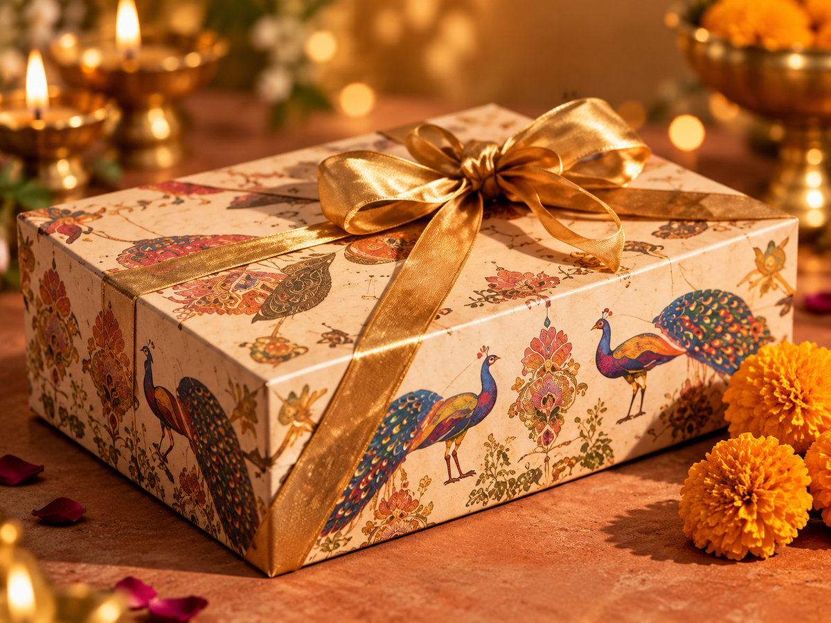 Festive gift packaging